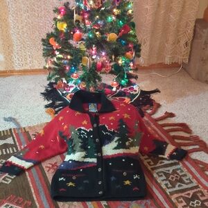 Newari Winter scene sweater